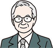 富永弘一社長のイラスト