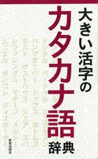 大きい活字のカタカナ語辞典　